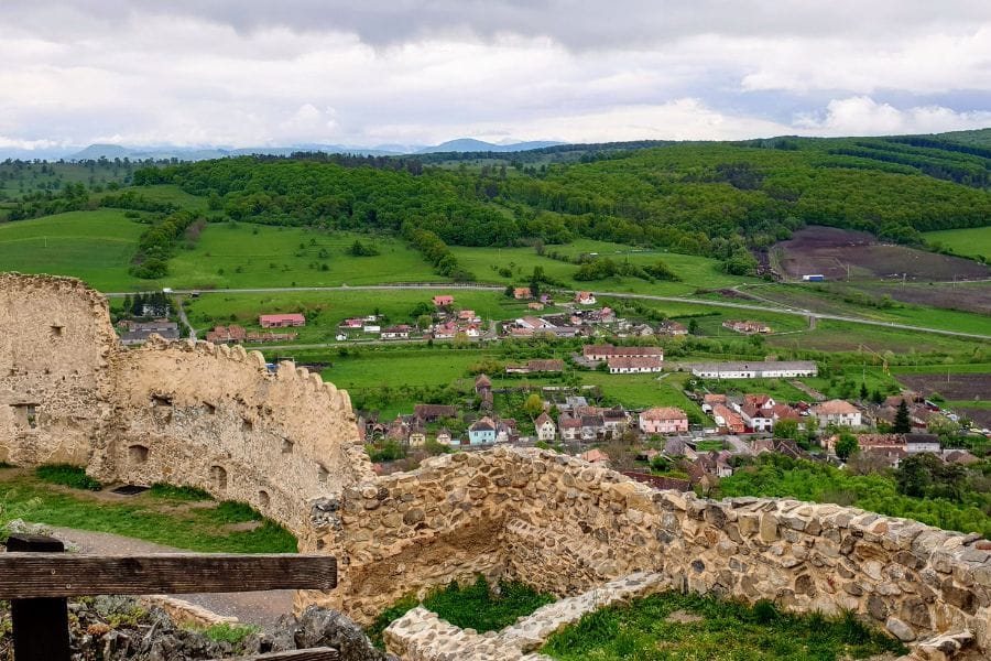 View of Transylvania from Rupea Discover Romania Tours